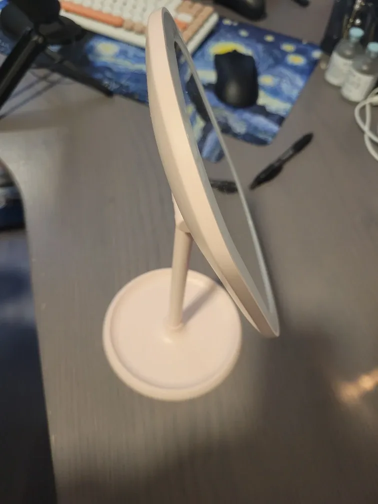 Pink LED Lighted Makeup Mirror image indicator(2)