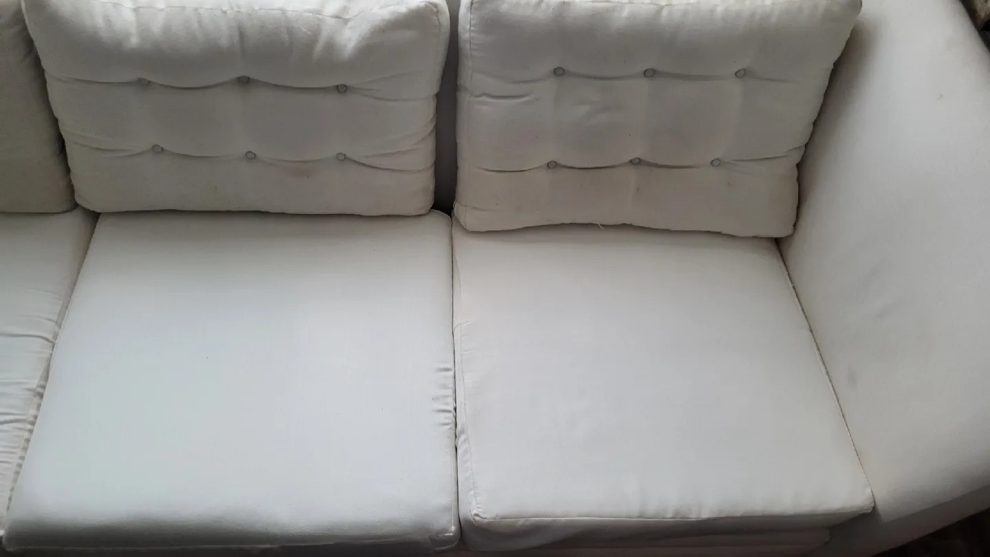 White  Deep Three-Seat Sofa image indicator(4)