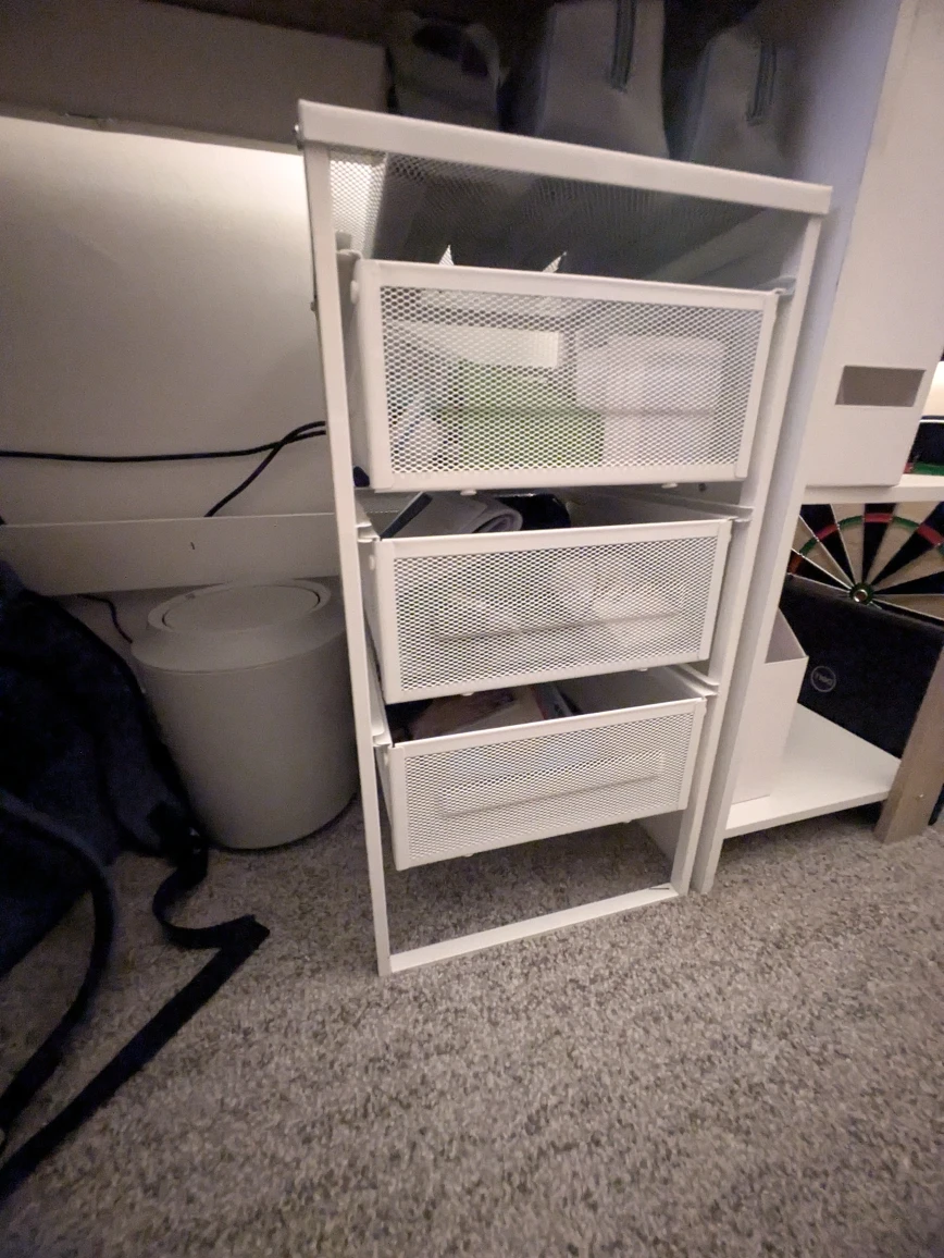 IKEA office White Drawer Unit on Casters