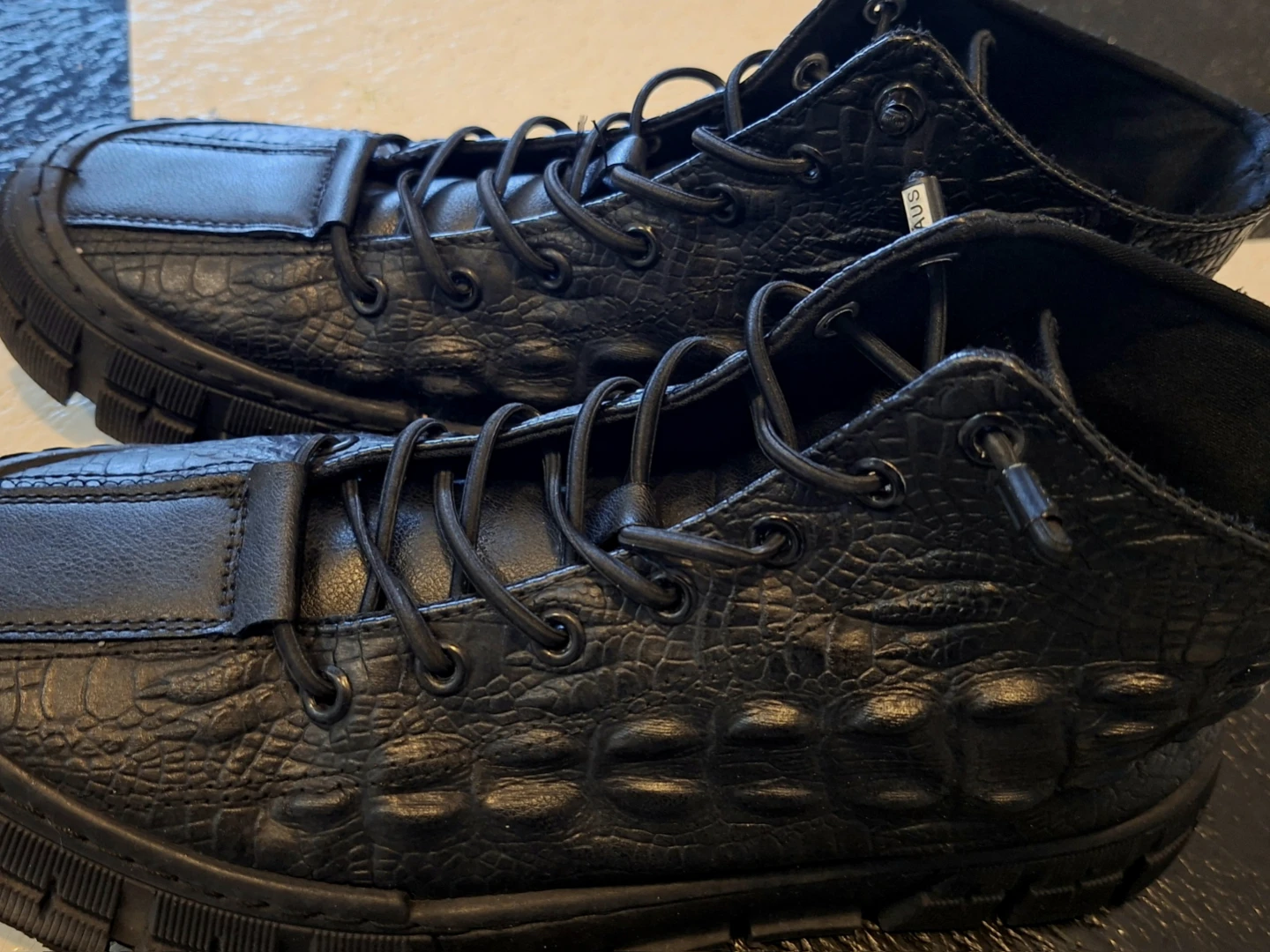 MCM 1958 Black Leather High-Top Sneakers - photo 4