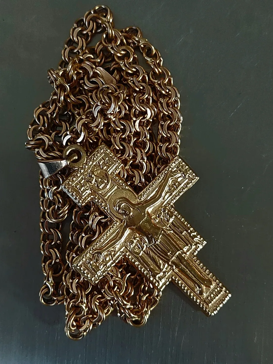 Byzantium rare unique handcrafted work,14K. Yellow Pure Gold. image indicator(2)