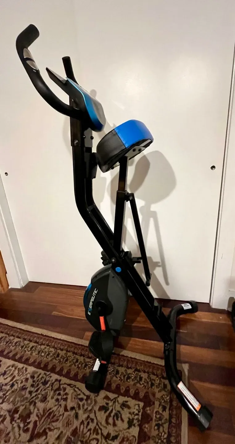 Exerpeutic Folding Magnetic Upright Exercise Bike image indicator(5)