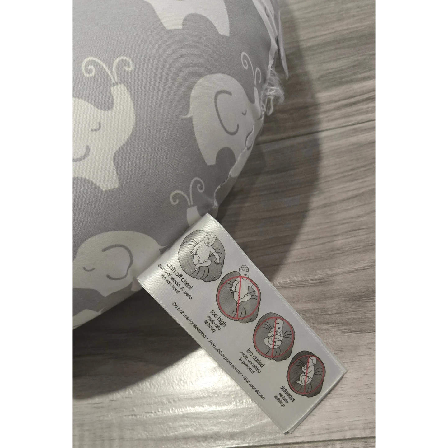 Elephant Print Baby Lounger - photo 4