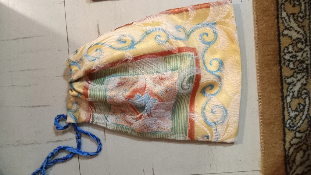 Handmade Floral Print Drawstring Bags - Set of Three - photo 3