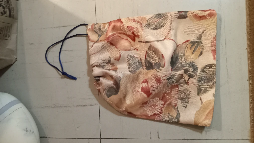 Handmade Floral Print Drawstring Bags - Set of Three - photo 4