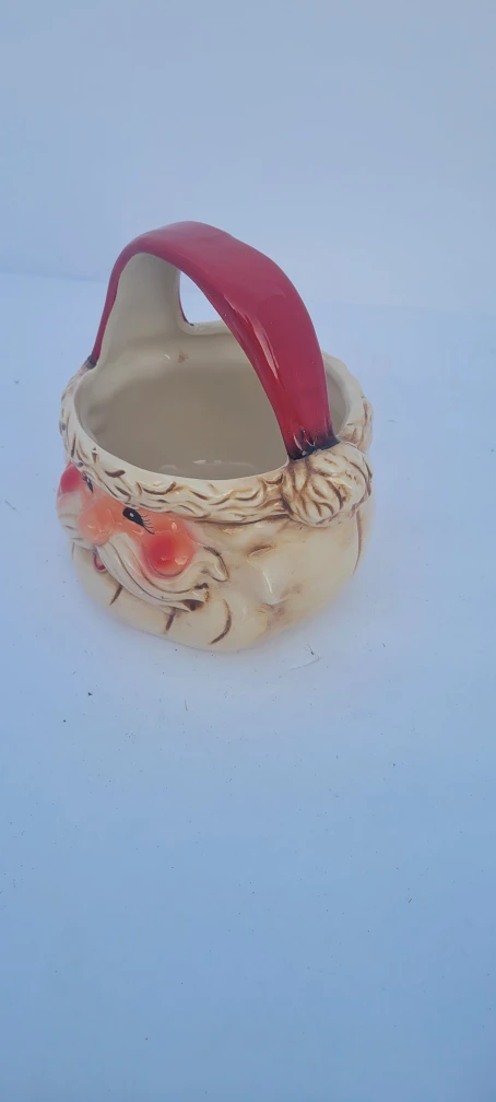 Santa Ceramic Basket - photo 2