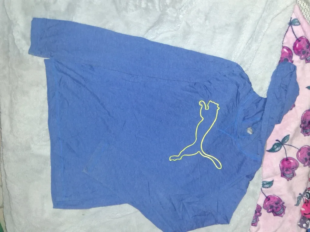 Puma Blue Long Sleeve Top