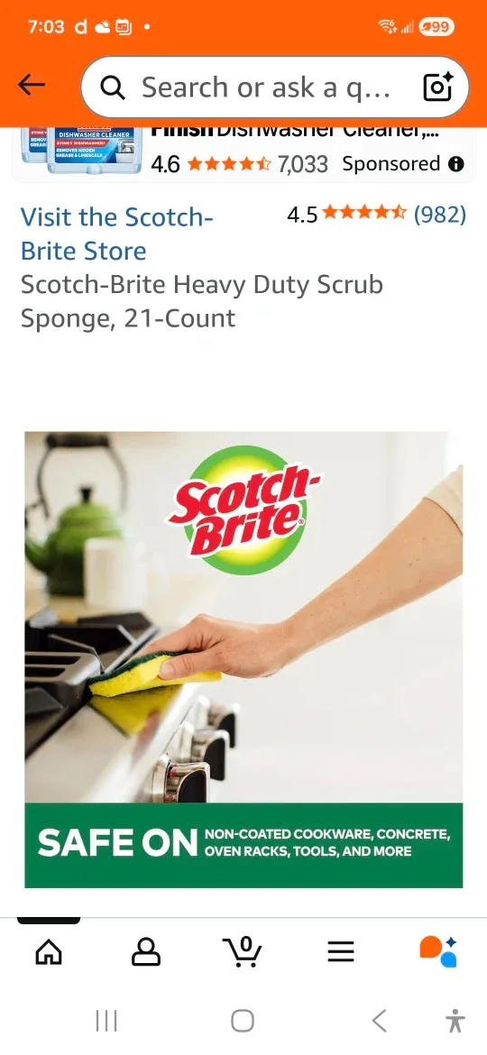 Scotch-Brite Heavy Duty Scrub Sponges, 21-Count image indicator(4)