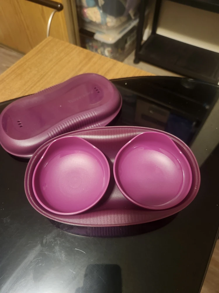 New Tupperware Microwave Breakfast Maker Set - Purple - photo 2