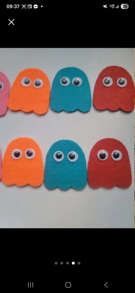 Pac-Man Felt patches image indicator(3)