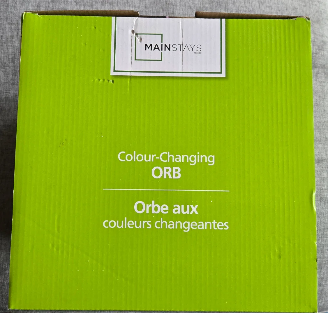 Mainstays Colour-Changing Orb - New in Box! image indicator(3)