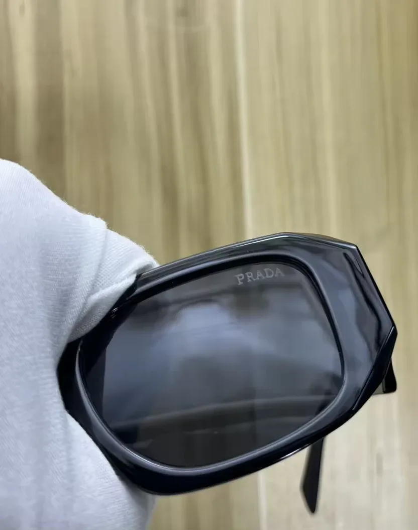 BRAND NEW Prada Sunglasses 49mm - Black Frame & Lens image indicator(2)