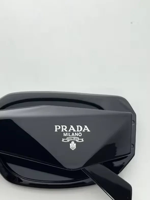 BRAND NEW Prada Sunglasses 49mm - Black Frame & Lens image indicator(3)