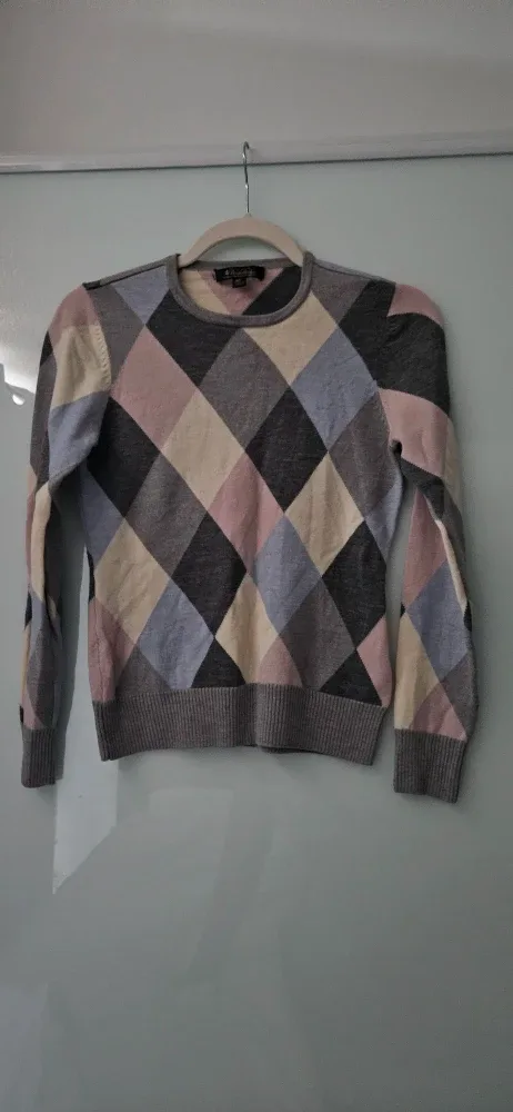 Brooks Brothers Merino Wool Argyle Sweater, size XS image indicator(7)
