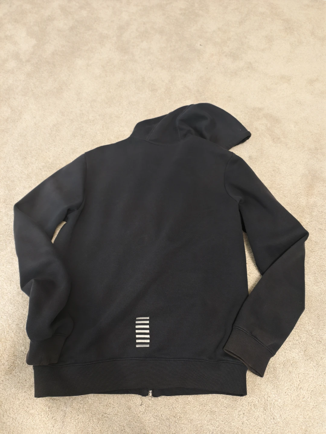 Emporio Armani EA7 Black Zip-Up Hoodie - photo 5