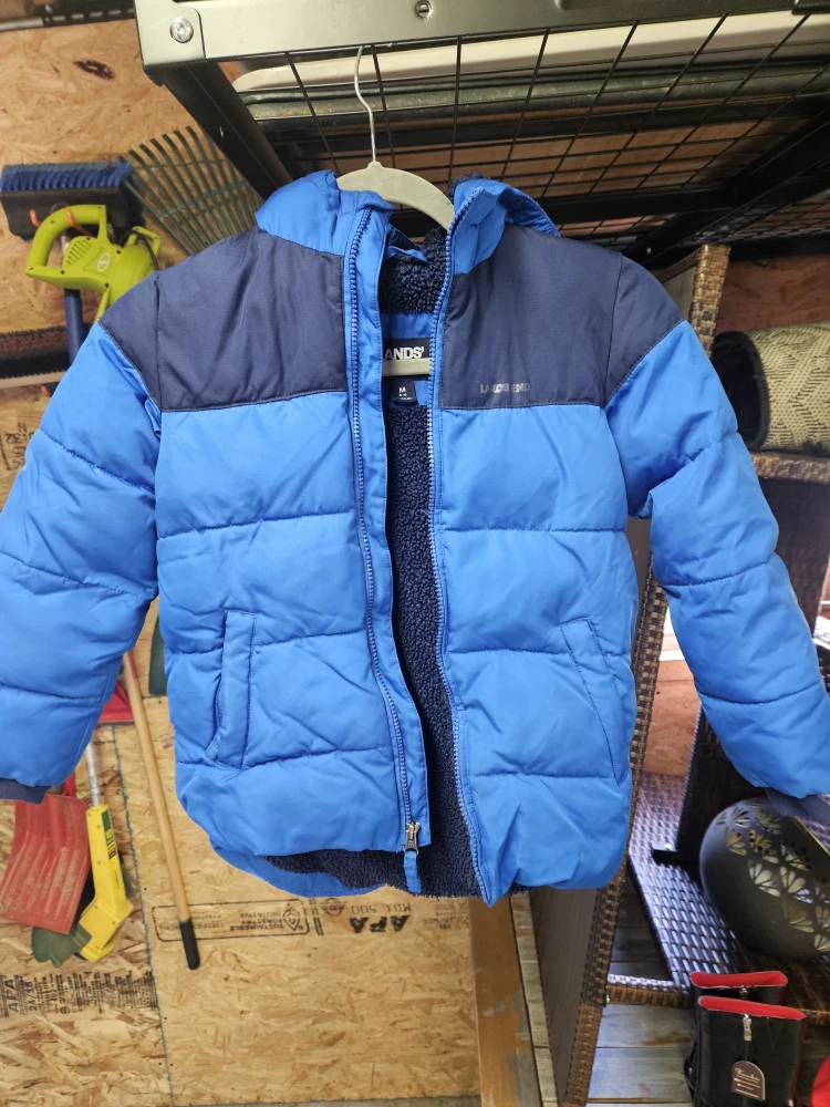 Lands' End Kids' Puffer Jacket - Size M (5-6)