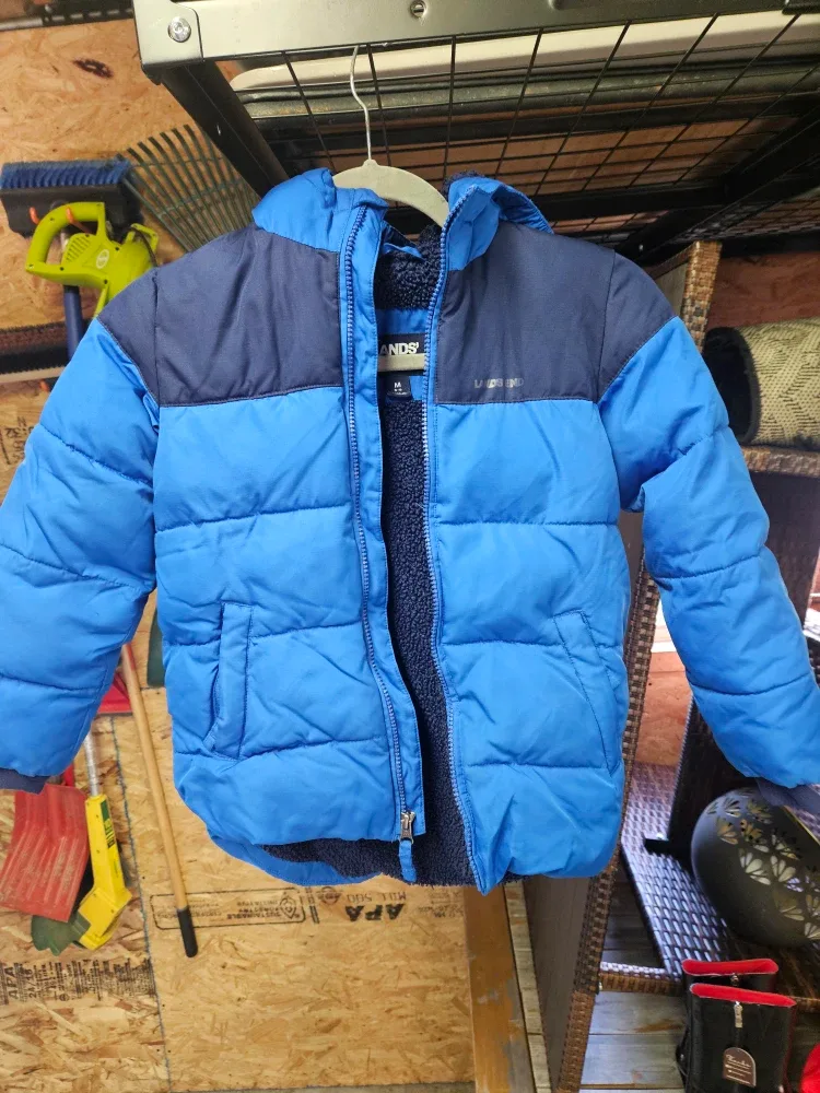 Lands' End Kids' Puffer Jacket - Size M (5-6)