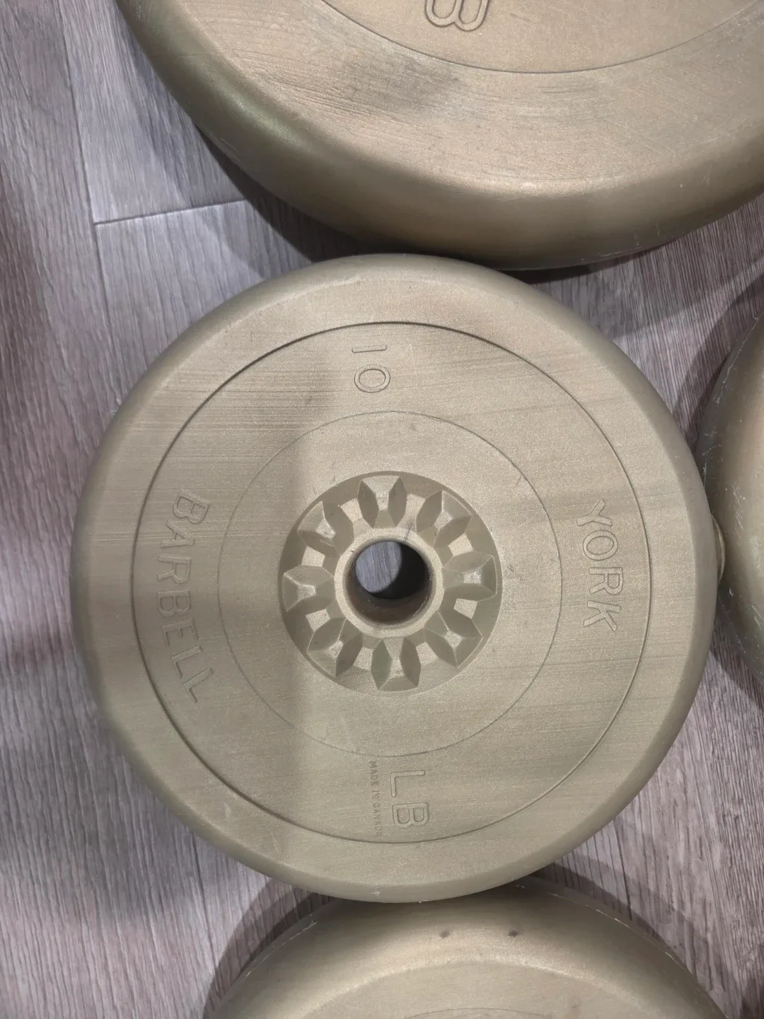 York Barbell Weight Plates - 25, 10, 5, 2.5 lb image indicator(3)