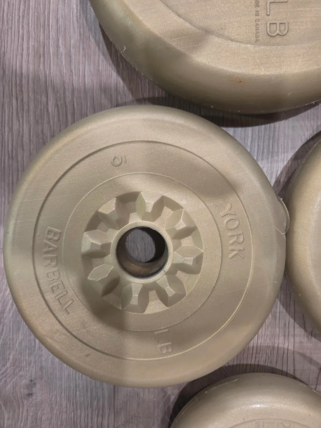 York Barbell Weight Plates - 25, 10, 5, 2.5 lb image indicator(4)