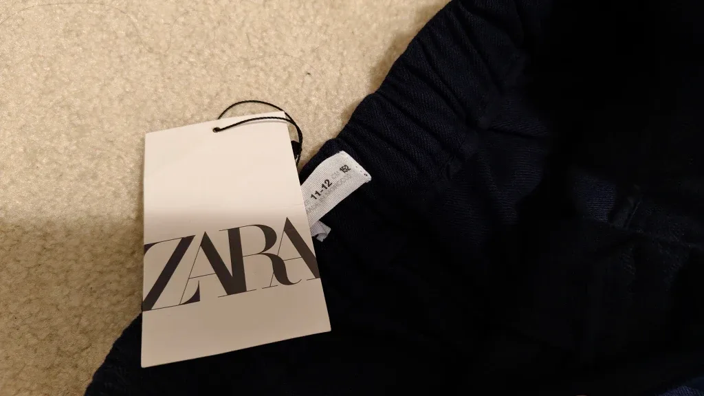 New Zara Navy Blue Cargo Pants, Size 11-12y image indicator(2)