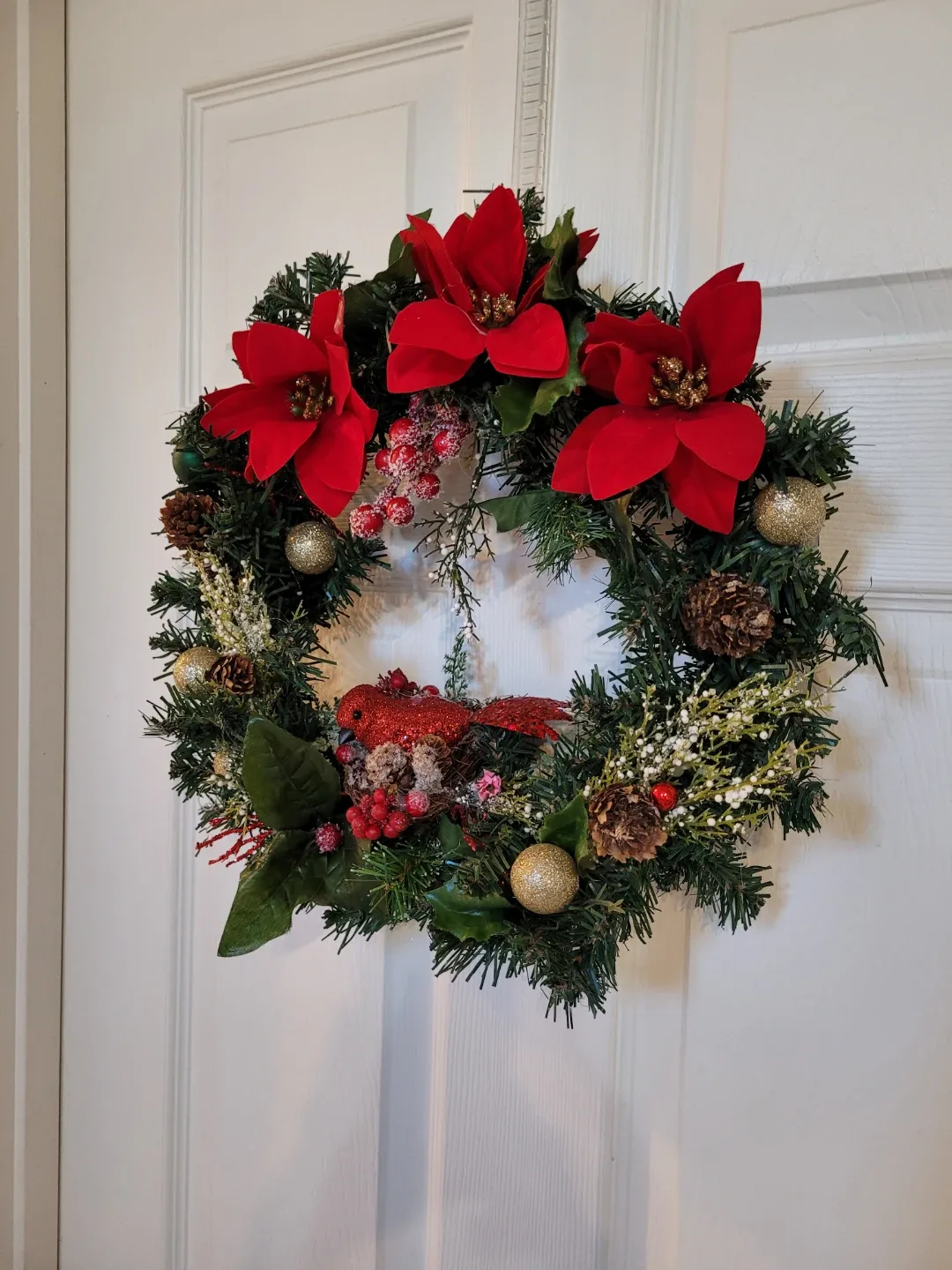 Crafted Christmas Wreath with Cardinal image indicator(7)