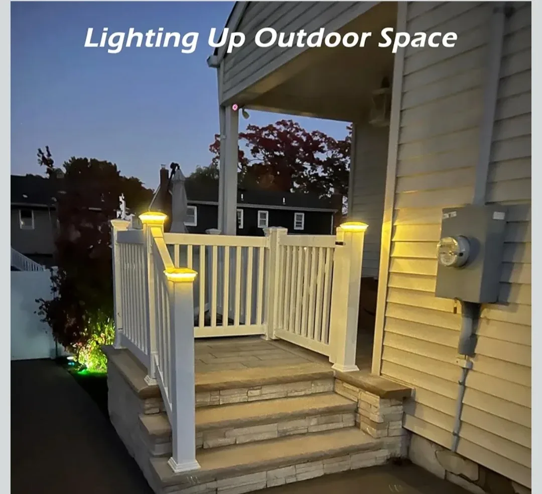 Solar Post Lights - Weaterprof Deck Lights pack of 12 New in box image indicator(3)