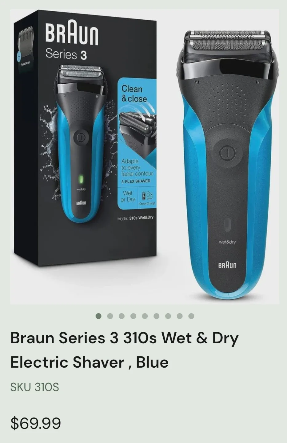 Braun Series 3 310s Wet & Dry Electric Shaver - New image indicator(2)