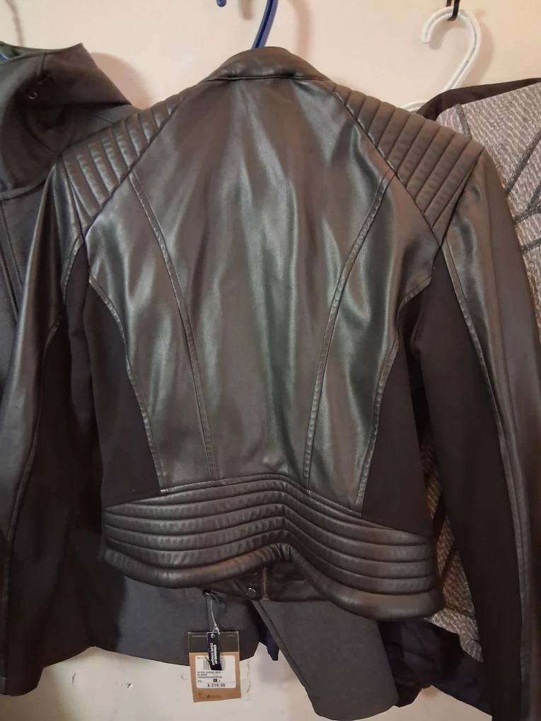 For freeGuess Black Faux Leather Jacket - Size S - photo 2