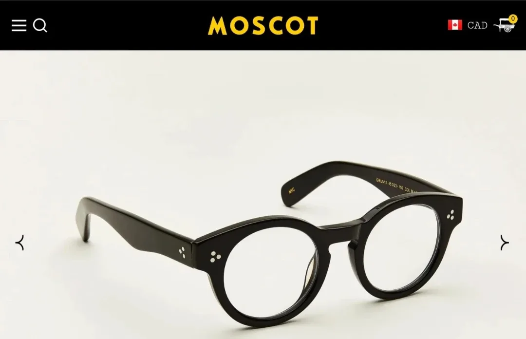 Moscot Grunya Black Eyeglasses 47-22-150 image indicator(3)