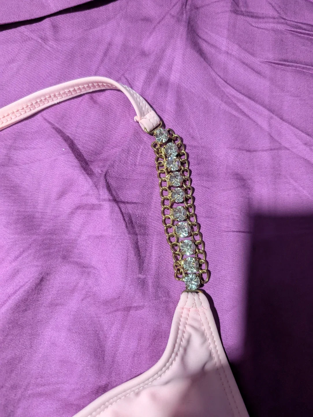 SHEIN Pink Embellished Bikini Set image indicator(5)