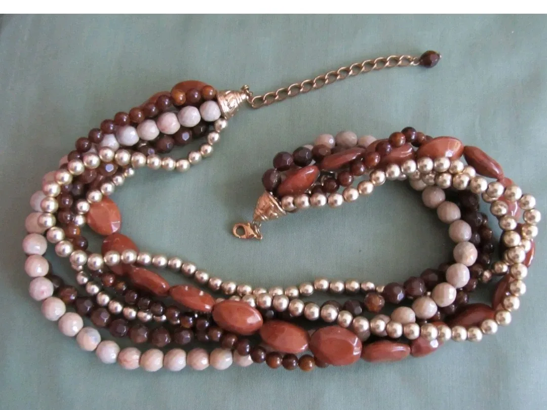 VINTAGE MULTI STRAND NECKLACE image indicator(2)