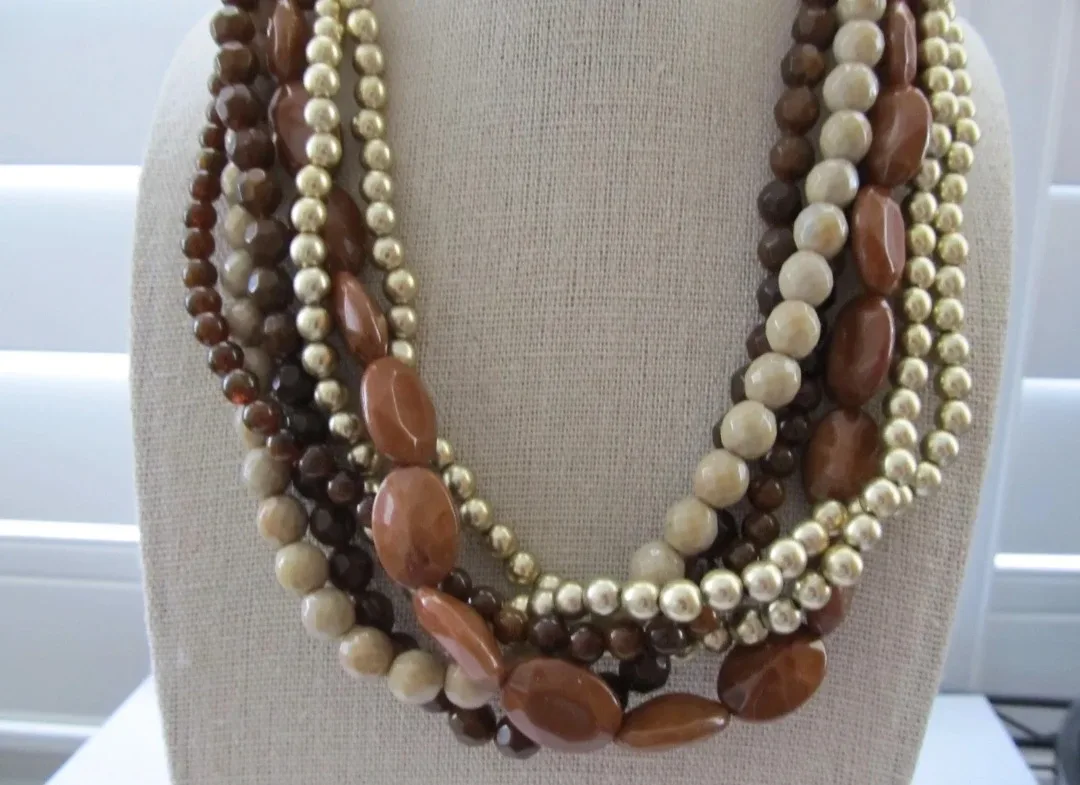 VINTAGE MULTI STRAND NECKLACE image indicator(4)