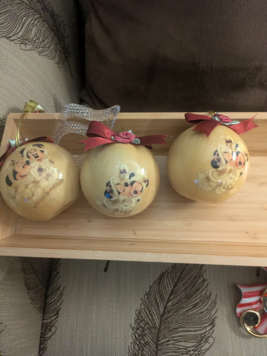 Disney Christmas Ornaments - Set of 3