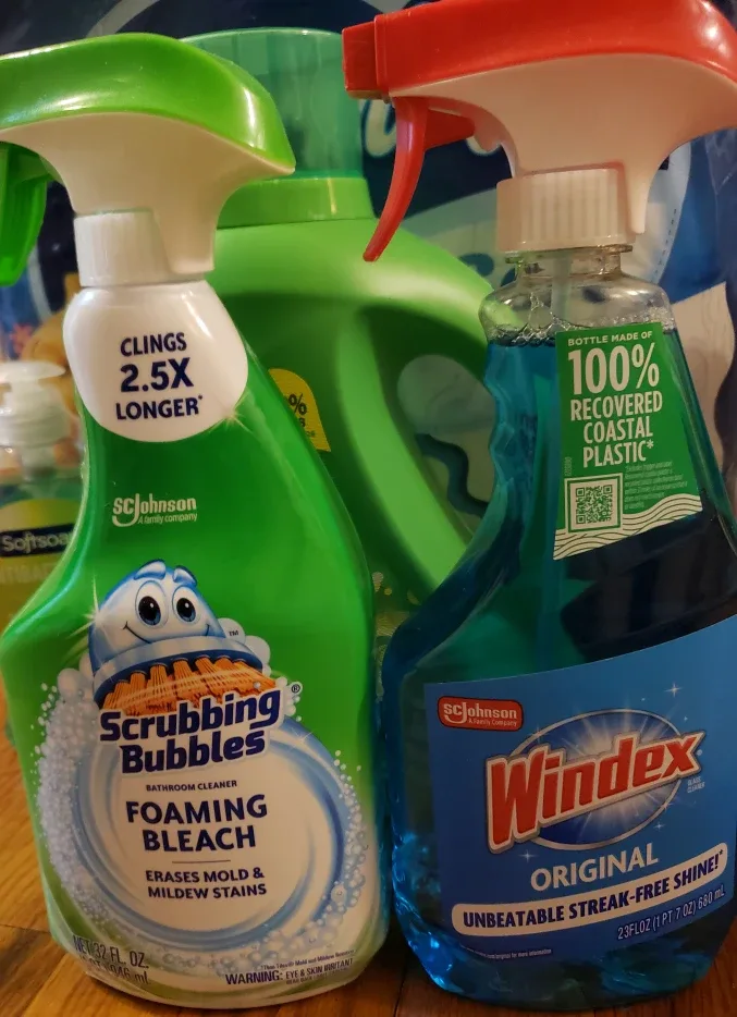 Cleaning Supplies Bundle: Gain, Charmin, Windex image indicator(2)
