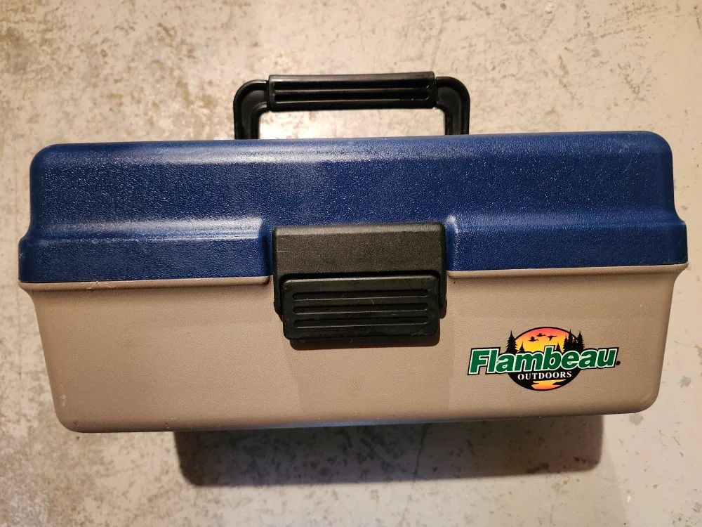 Flambeau tackle box with lures