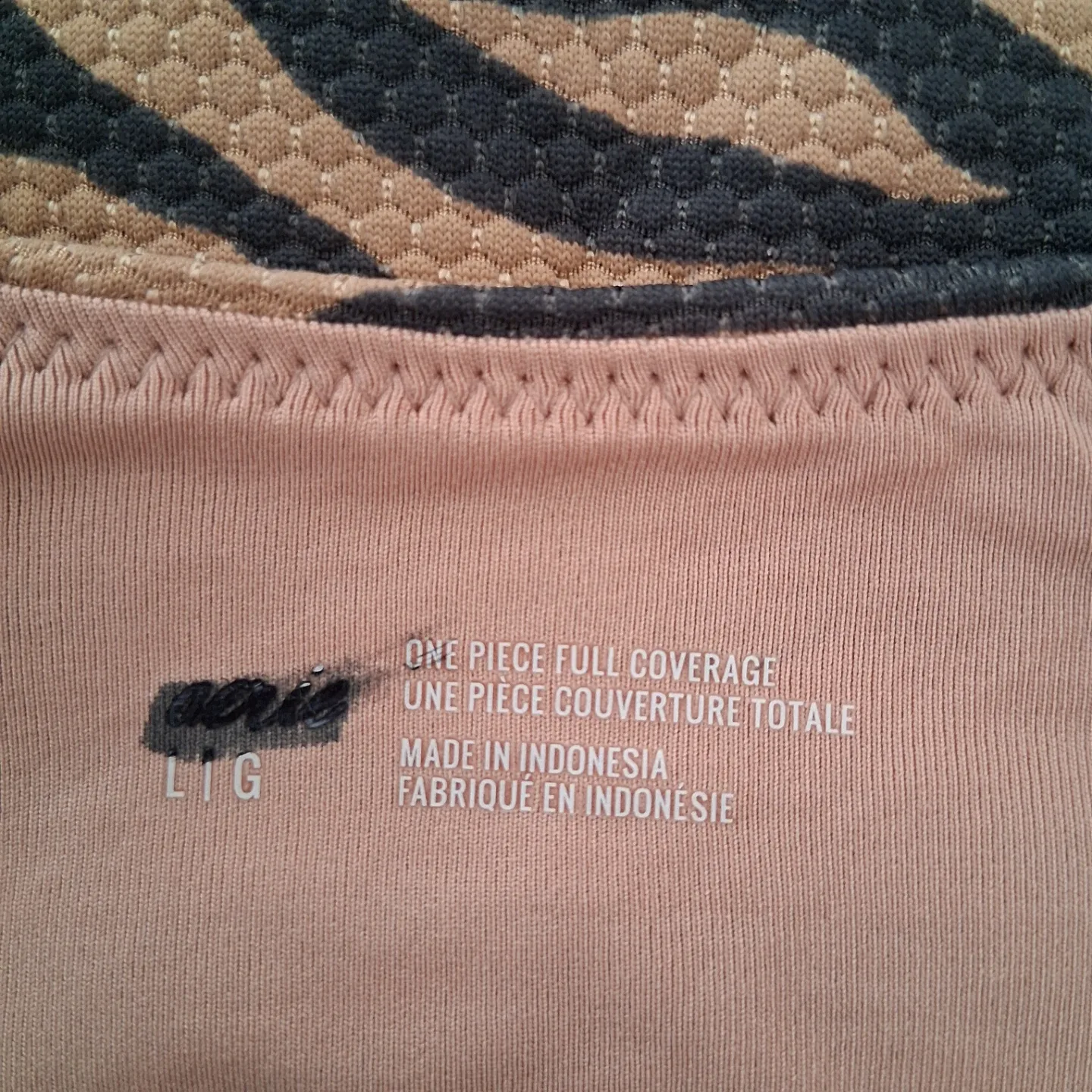 Long Rope Tie Swimming Suit Women Sz L image indicator(6)