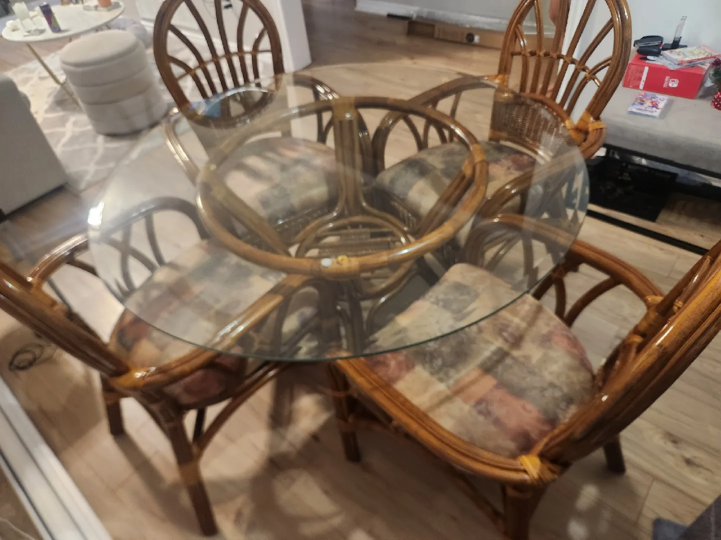 Rattan Dining Table with 4 Chairs image indicator(3)