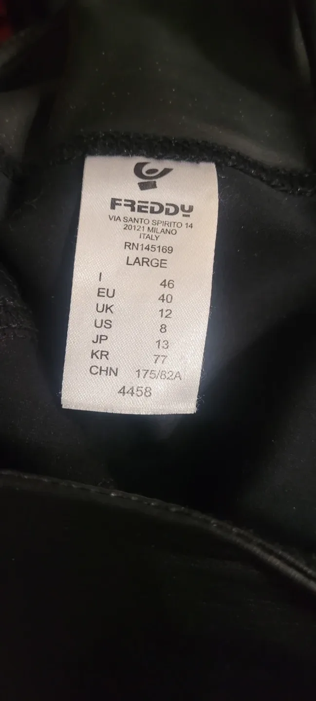 Freddy Black Faux Leather Pants - Size Large, fits 7/8-9/10 image indicator(3)