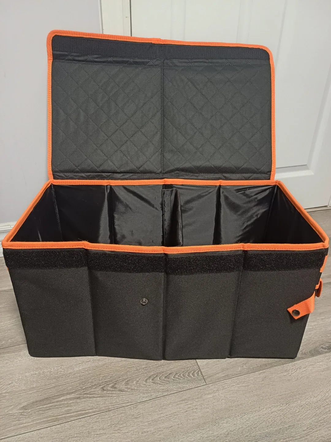 Collapsible Car Trunk Organizer - Black & Orange image indicator(8)