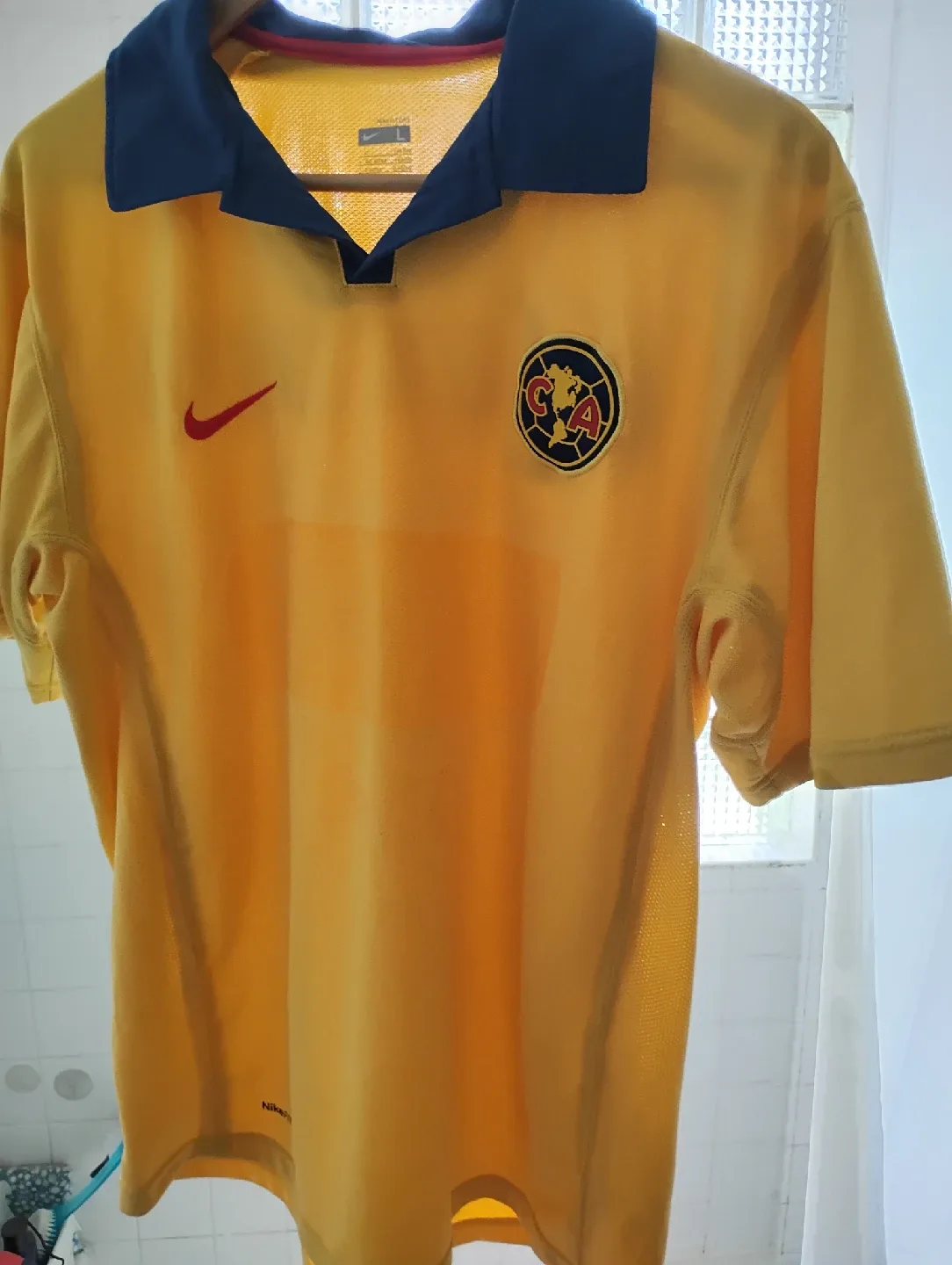 Nike Club America Corona Soccer Jersey, Yellow thumbnail
