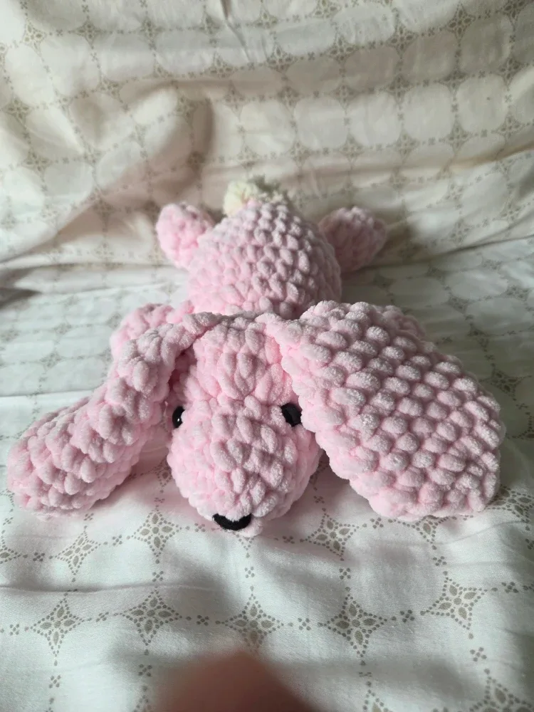 Pink Crochet Stuffed Animal 🥕 image indicator(3)