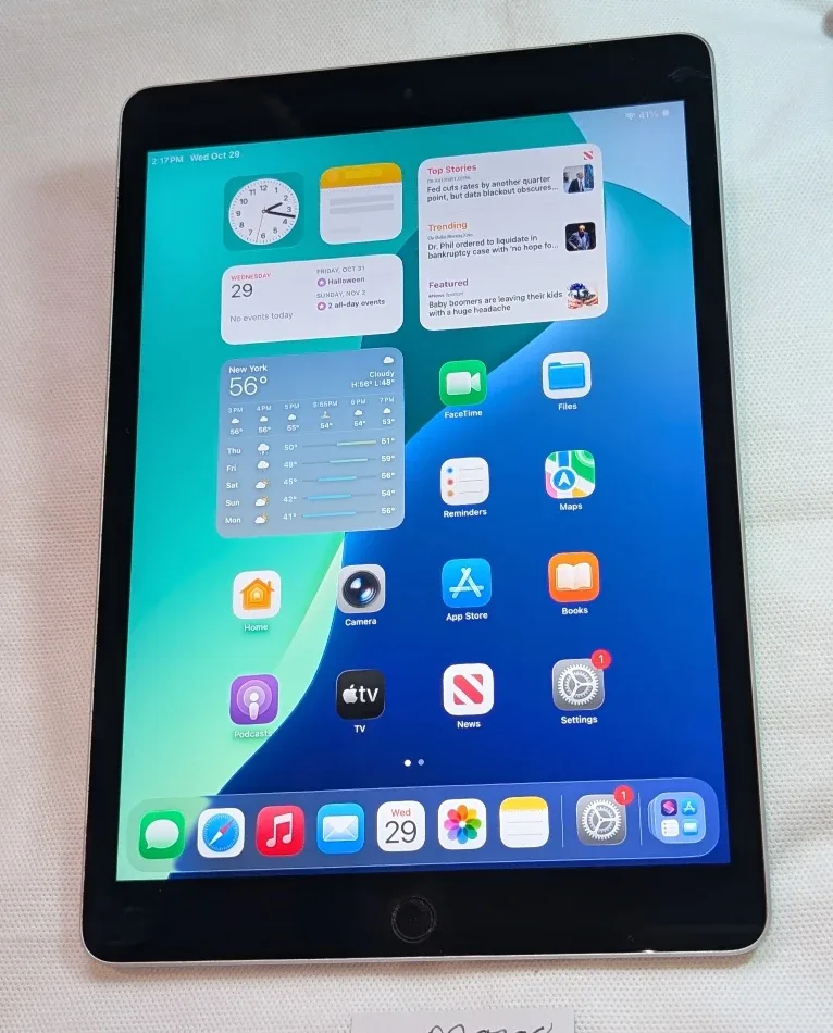 Very NICE APPLE iPad  9th Gen 10.2 inch 256GB iOS26