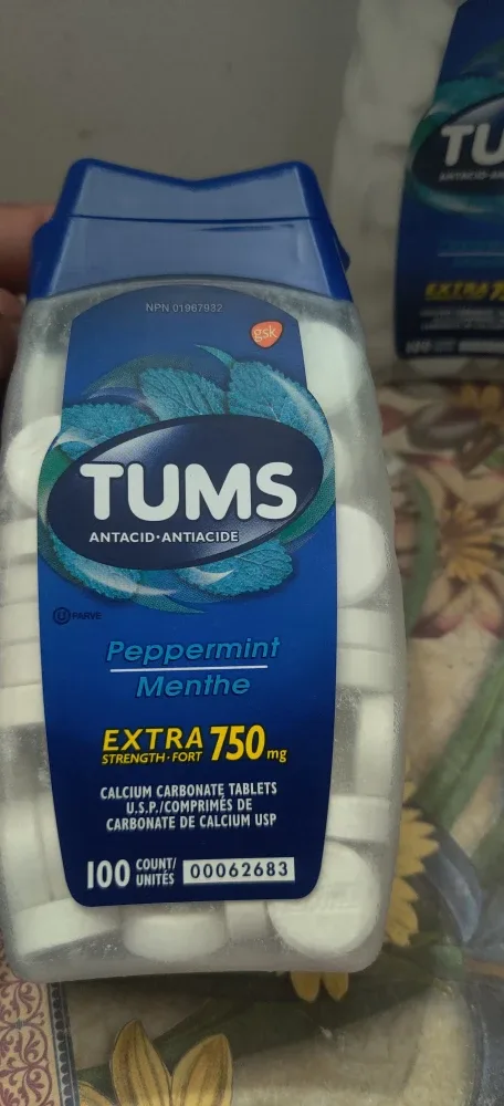 Tums Peppermint Extra Strength 750mg Antacidx2 image indicator(2)