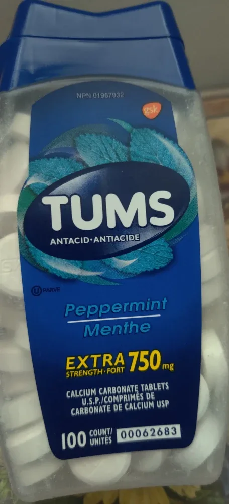 Tums Peppermint Extra Strength 750mg Antacidx2 image indicator(3)