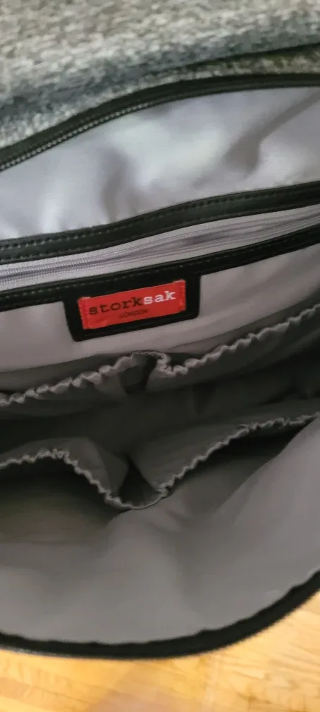 STORKSAK Grey Convertible Diaper Bag image indicator(5)