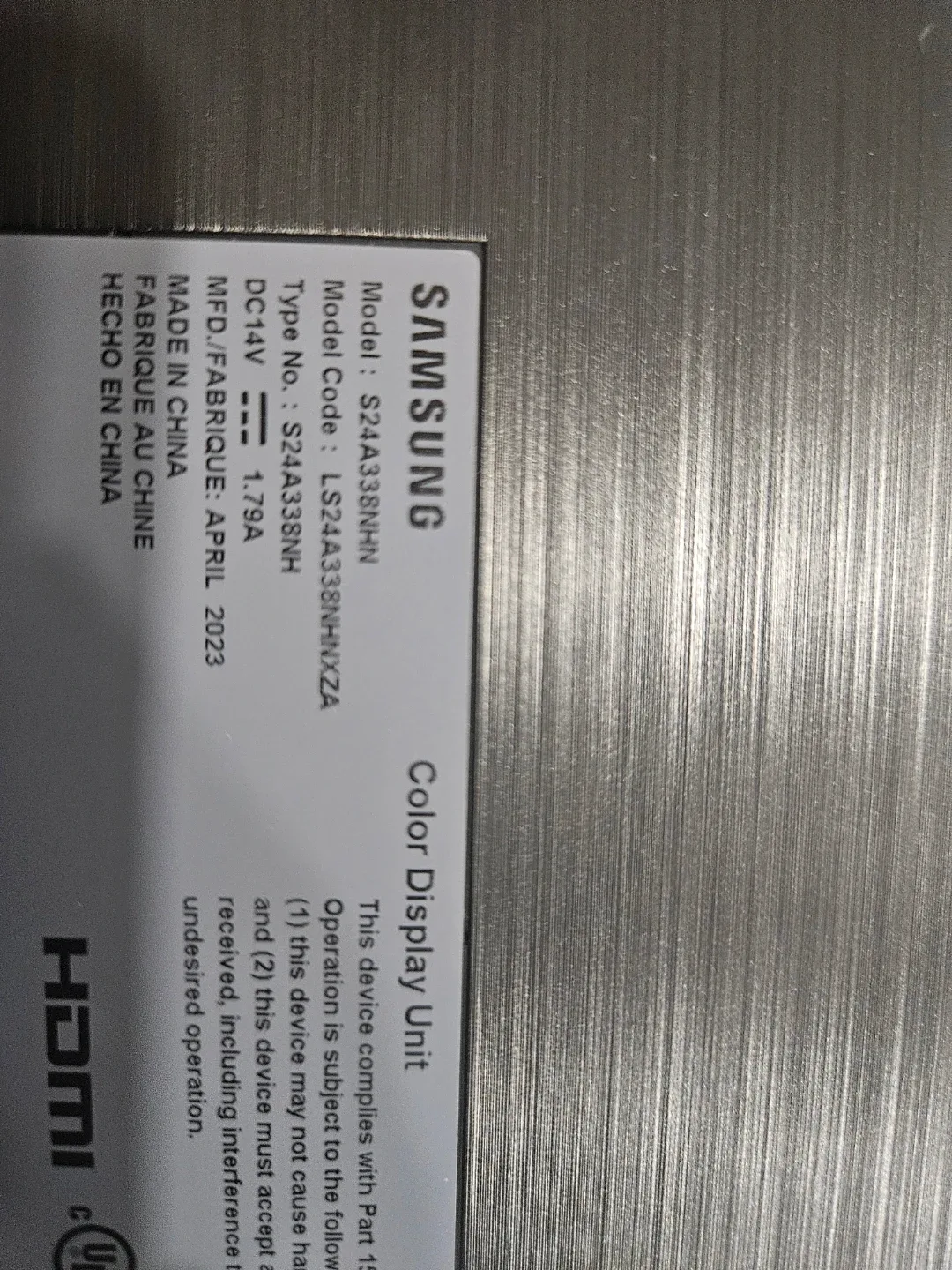 Samsung S24A338NH 24" Monitor image indicator(2)