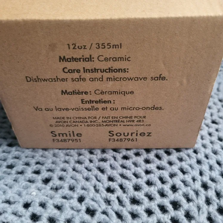 Avon 'Now is the Time to Smile' Mug - 12oz image indicator(5)