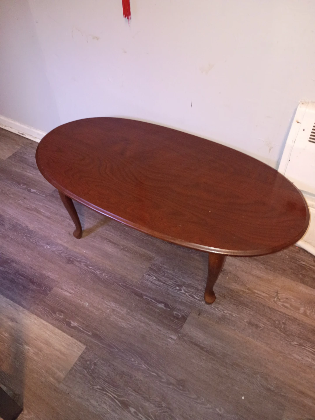 Oval Wood Coffee Table