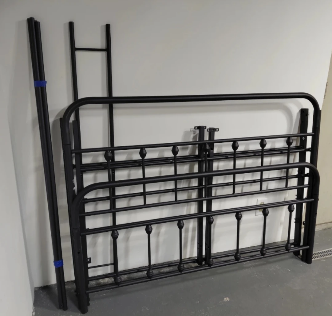 Black Metal Full Size Bed Frame