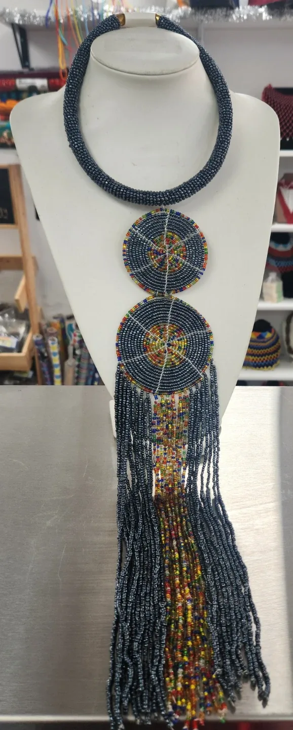 Beaded Statement Necklace image indicator(9)